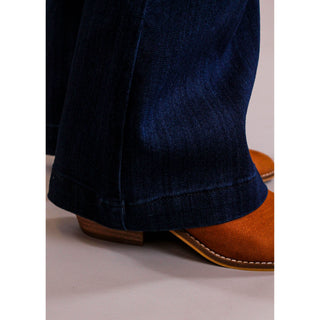 Cello Mid Rise Flare Jegging  - ankle view - Fashion Crossroads Inc