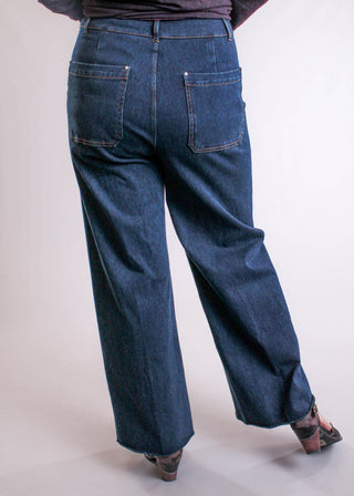 Lysse Erin High Waist Wide Leg Pants backt view - Fashion Crossroads Inc