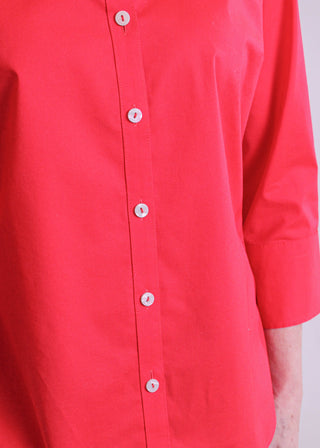 Foxcroft Mary 3/4 Sleeve Button Down Blouse detail view - Fashion Crossroads Inc