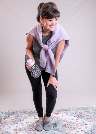 Fitkicks Live Well Tank in Grey