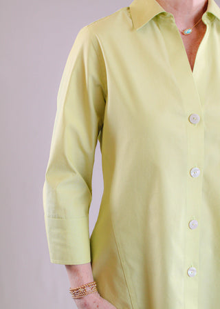 Foxcroft Paityn 3/4 Sleeve Button Down Blouse - Fashion Crossroads Inc