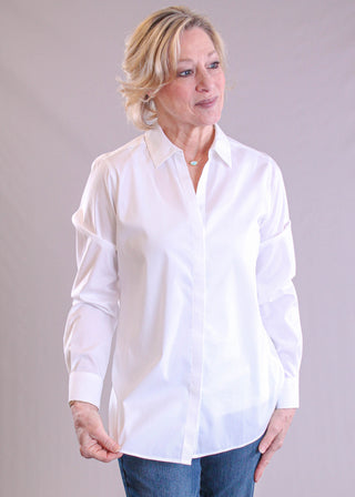 Foxcroft Kylie Long Sleeve Stretch Blouse