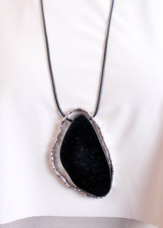 Long Leather Necklace - Fashion Crossroads Inc