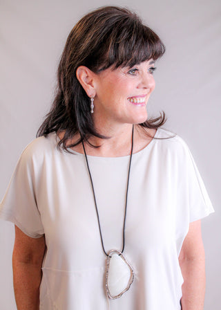 Silver Hoop Earring - Fashion Crossroads Inc