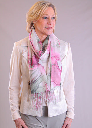 Floral Print Scarf - Fashion Crossroads Inc