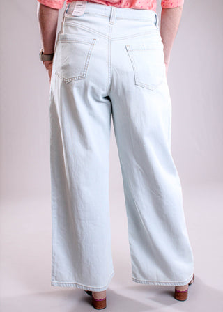 Tribal Sportswear Audrey Pleated Wide Leg Jean back view - Fashion Crossroads Inc.