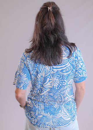 Tribal Sportswear Ruffle Sleeve Top back view - Fashion Crossroads Inc.