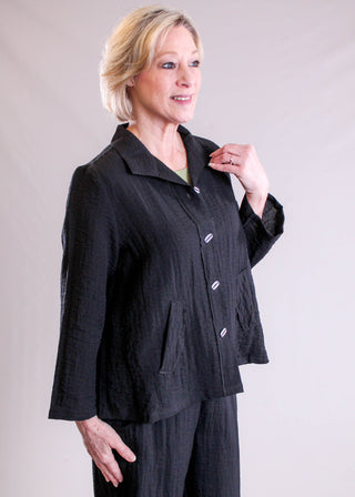 Habitat Express Travel Jacket with Back Pleat side view - Fashion Crossroads Inc.