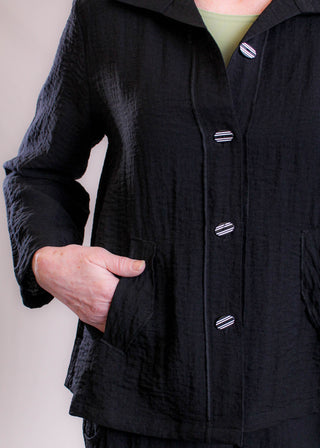 Habitat Express Travel Jacket with Back Pleat detail view - Fashion Crossroads Inc.