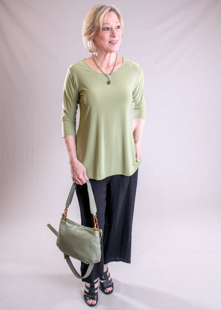 Sympli Go To Classic Relaxed Tee with 3/4 Sleeves