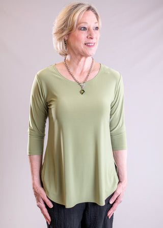 Sympli Go To Classic Relaxed Tee with 3/4 Sleeves