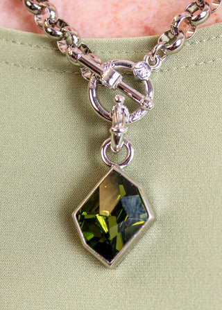 Myka Hyde Cosmic Detachable Pendant with Olivine Swarovski Crystal