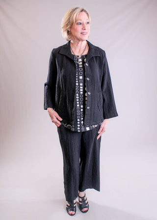 Habitat Express Travel Jacket with Back Pleat modeled view - Fashion Crossroads Inc.