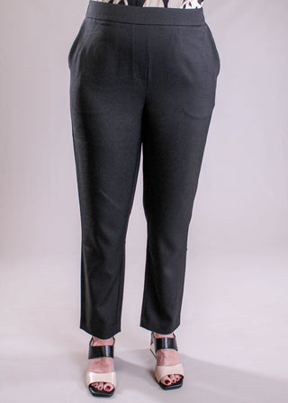 Charlie B Pull On Crop Pant with Pockets front view - Fashion Crossroads Inc