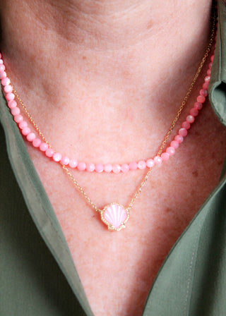 Kendra Scott Brynne Necklace in Blush Mother of Pearl