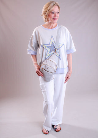 Habitat French Terry Easy Pocket Pant model view - Fashion Crossroads Inc