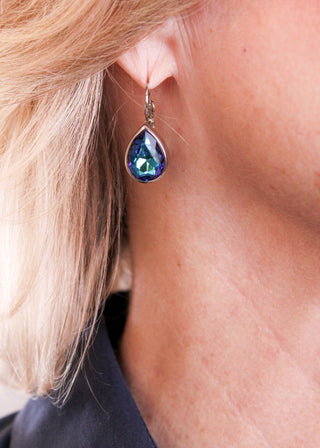 Myka Nina Medium Teardrop Earring in Bermuda Blue