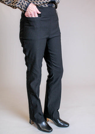 Tribal Sportswear Petite Flatten It Pull On Pant Side View - Fashion Crossroads Inc