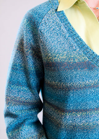 Tribal Sportswear Combed Cotton Long Sleeve V Neck Sweater