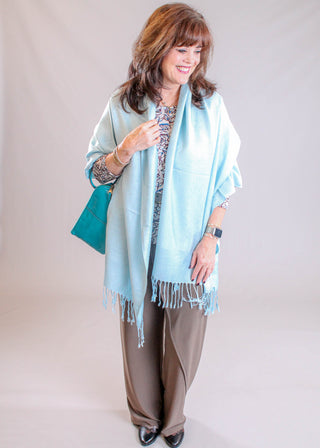 Jacquard Pashmina with Fringe