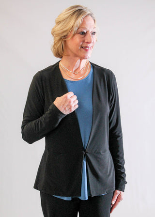 Sympli All Day Cardi with Hidden Front Button