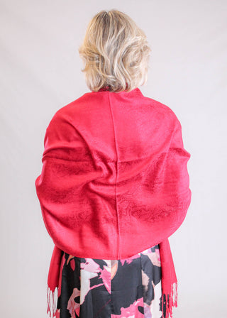 Jacquard PASHMINA with Fringe - Fashion Crossroads Inc