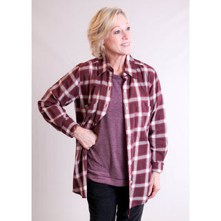 Levi's Long Sleeve Plaid Shirt front view - Fashion Crossroads Inc