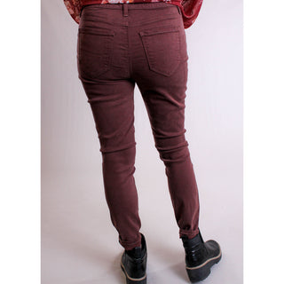 Cello Mid Rise Crop Skinny Jeans back view - Fashion Crossroads Inc