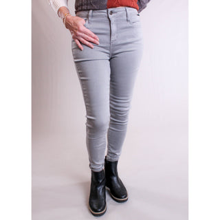 Cello Mid Rise Crop Skinny Jeans front view - Fashion Crossroads Inc