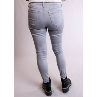 Cello Mid Rise Crop Skinny Jeans back view - Fashion Crossroads Inc