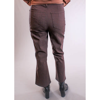 YMI Hyperstretch Cropped Mini Bootcut Pant back view - Fashion Crossroads Inc