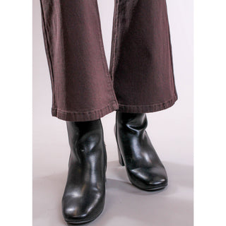 YMI Hyperstretch Cropped Mini Bootcut Pant detail view - Fashion Crossroads Inc