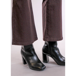 YMI Hyperstretch Cropped Mini Bootcut Pant detail view - Fashion Crossroads Inc
