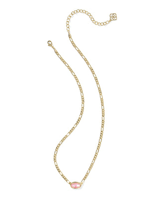 Kendra Scott Elisa Figaro Necklace in Iridescent Pink Mother of Pearl - Fashion Crossroads Inc.