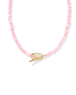 Kendra Scott Sylvia Necklace in Pink Chalcedony Quartz