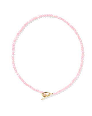Kendra Scott Sylvia Necklace in Pink Chalcedony Quartz