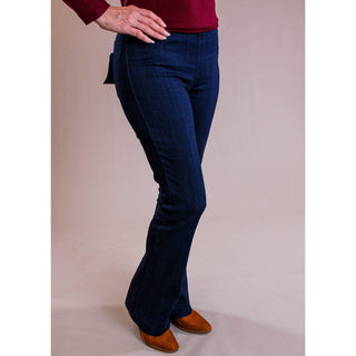 Cello Mid Rise Flare Jegging side view - Fashion Crossroads Inc