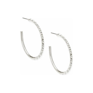 Kendra Scott Veronica Hoop Earring Silver - Fashion Crossroads Inc