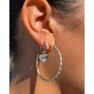 Kendra Scott Veronica Hoop Earring Silver - Fashion Crossroads Inc