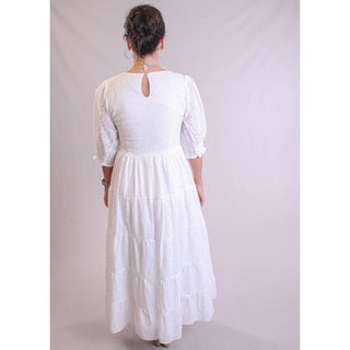Molly Bracken Long V Neck Woven Dress - Fashion Crossroads Inc