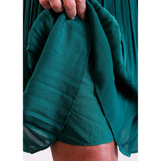 Molly Bracken Pleated Woven Dress - Fashion Crossroads Inc