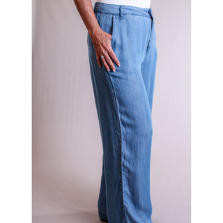 Molly Bracken Wide Leg Lyocell Pant - Fashion Crossroads Inc