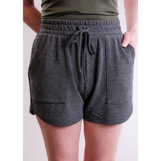 Mystree Shorts with Faux Drawstring Waist - Fashion Crossroads Inc