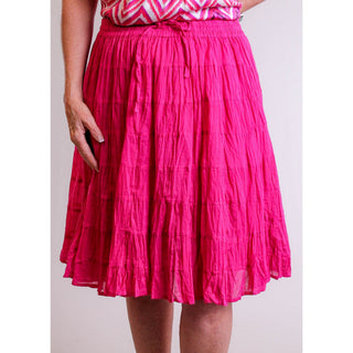 Silverstream Crinkle Mini Skirt - Fashion Crossroads Inc