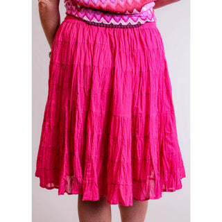 Silverstream Crinkle Mini Skirt - Fashion Crossroads Inc