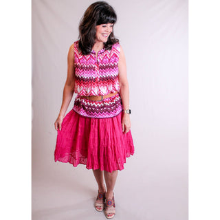 Silverstream Crinkle Mini Skirt - Fashion Crossroads Inc