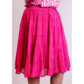 Silverstream Crinkle Mini Skirt - Fashion Crossroads Inc
