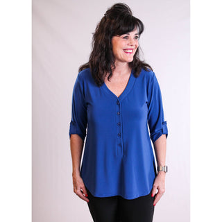 Sympli Convoy Henley with Elbow Sleeves - Fashion Crossroads Inc