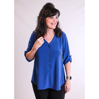 Sympli Convoy Henley with Elbow Sleeves - Fashion Crossroads Inc