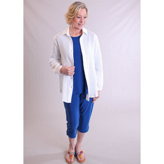 Sympli Narrow Capris model view - Fashion Crossroads Inc
